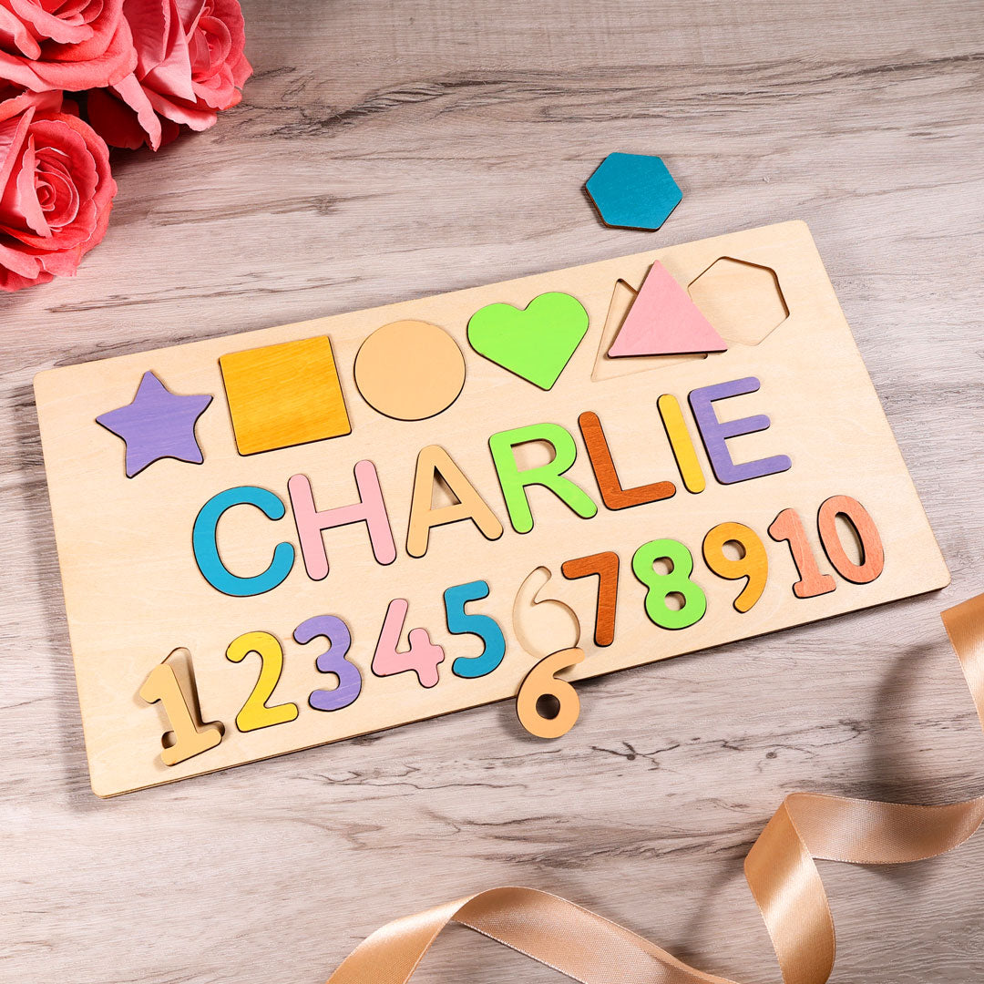 Discover the Joy of Learning with Our Personalized Baby Name Wooden Puzzle